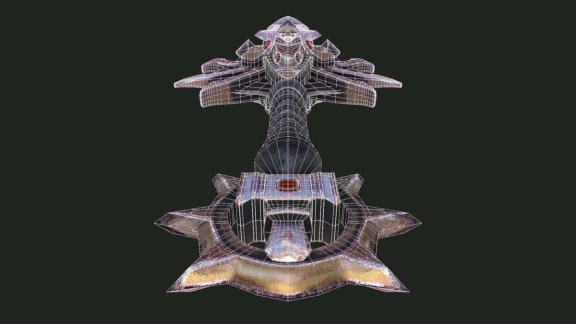 Fantasy Sword 6 3D Model Low-poly 3D model_11