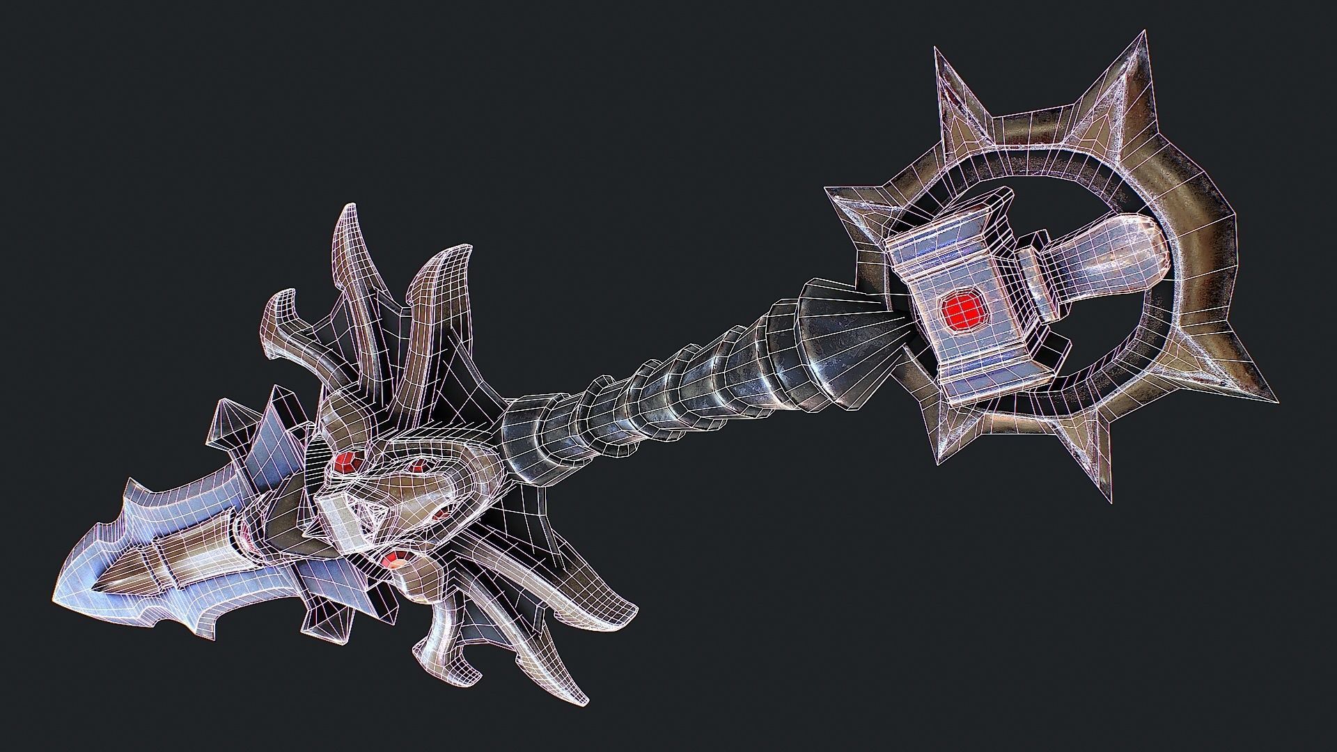 Fantasy Sword 6 3D Model Low-poly 3D model_5