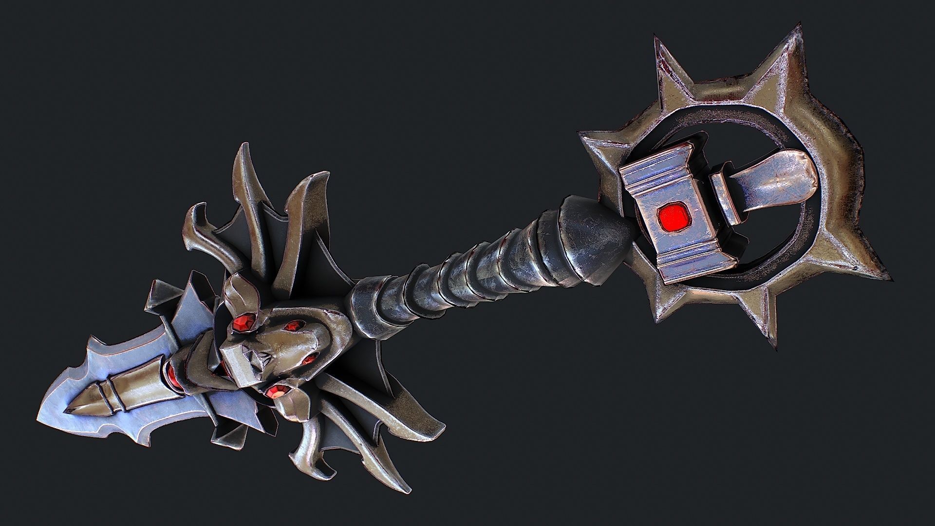 Fantasy Sword 6 3D Model Low-poly 3D model_4