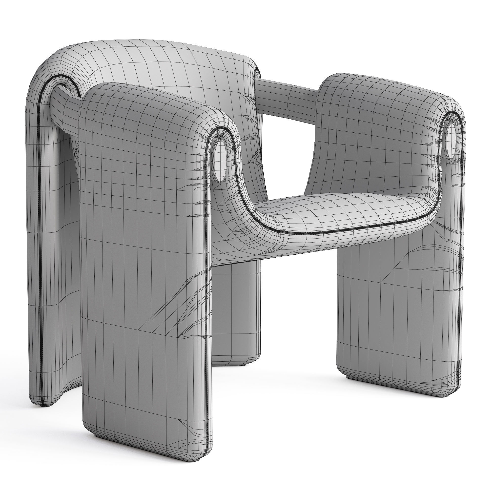 Paolo Castelli Sari lounge 3D model_8