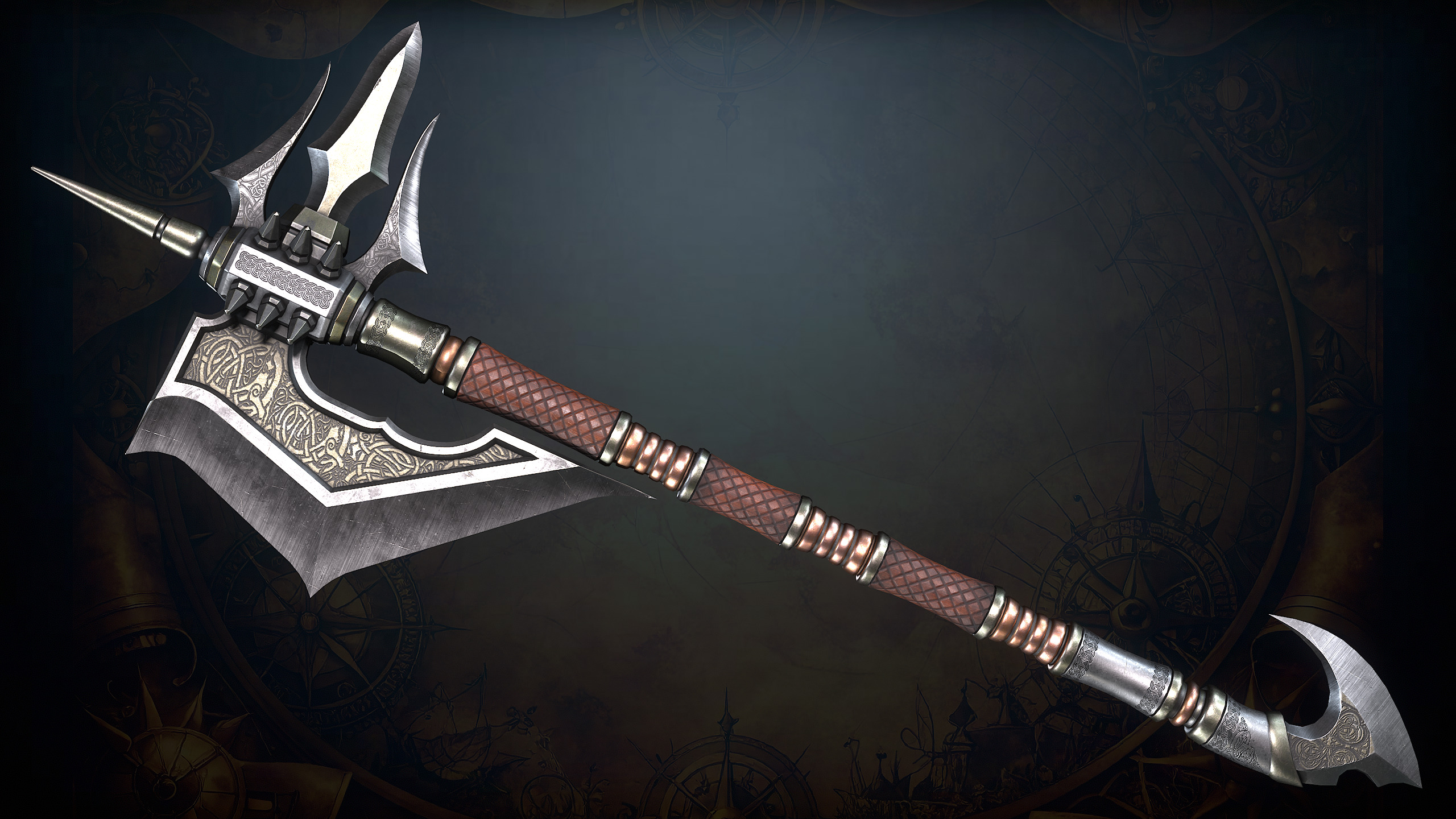 Fantasy Weapons 2 Low-poly 3D model_3