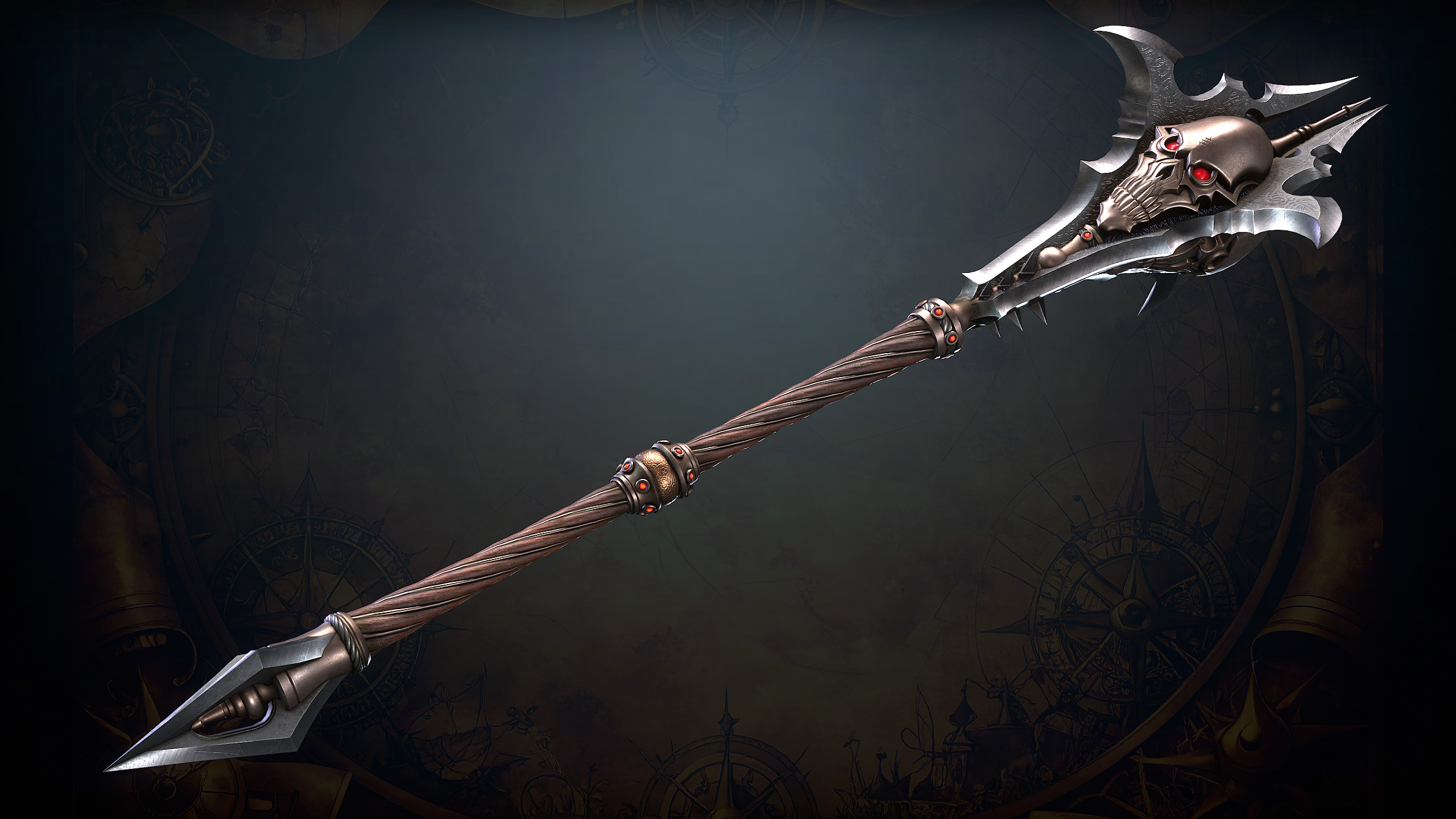 Fantasy Weapons 2 Low-poly 3D model_29