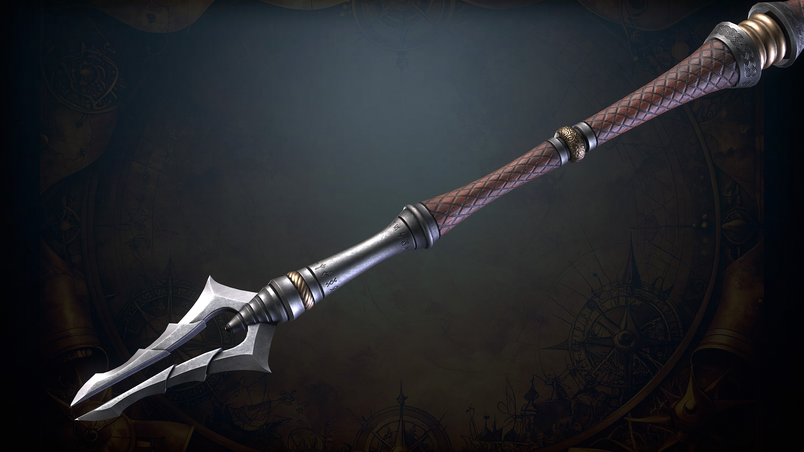 Fantasy Weapons 2 Low-poly 3D model_39