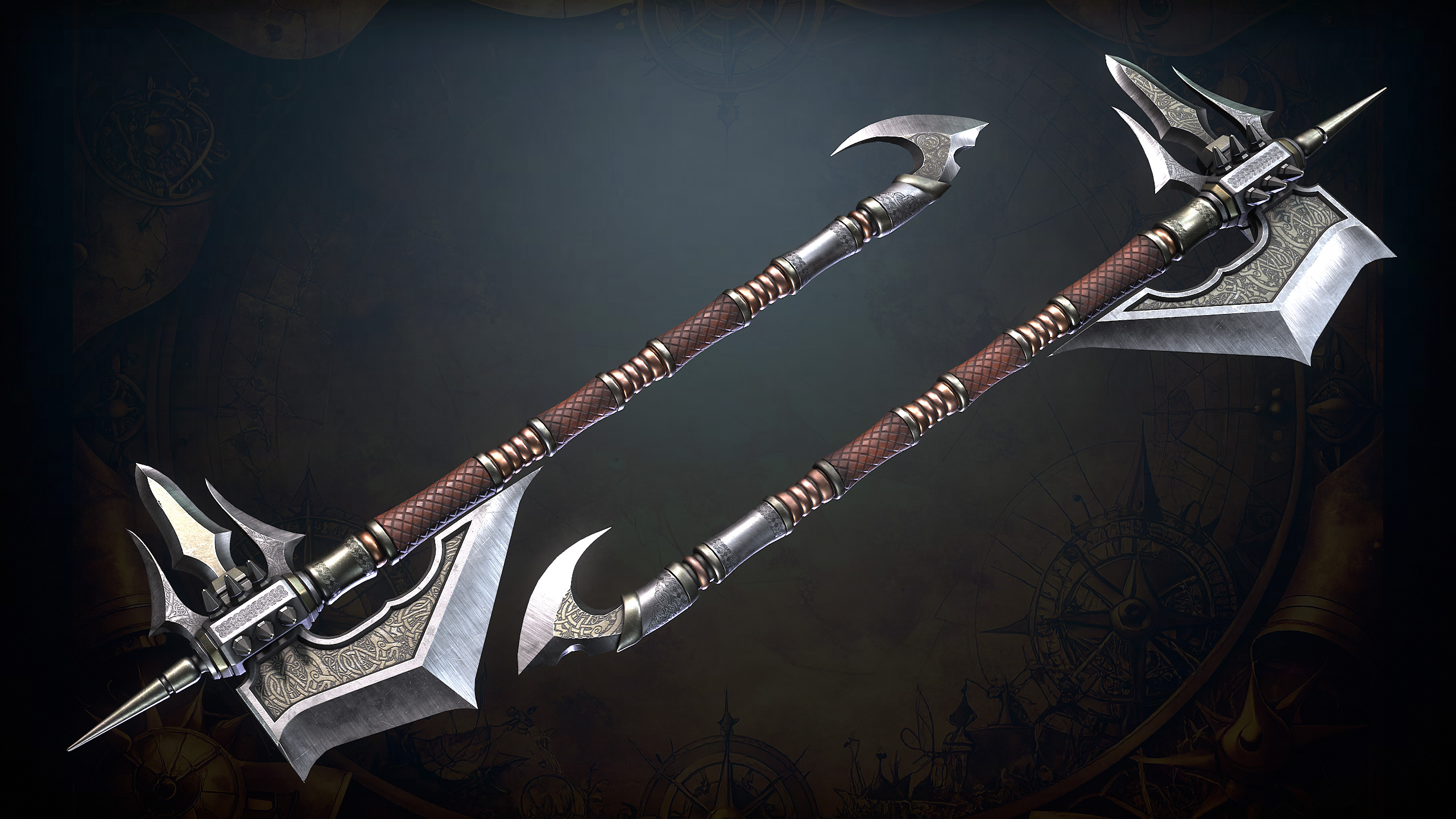 Fantasy Weapons 2 Low-poly 3D model_5