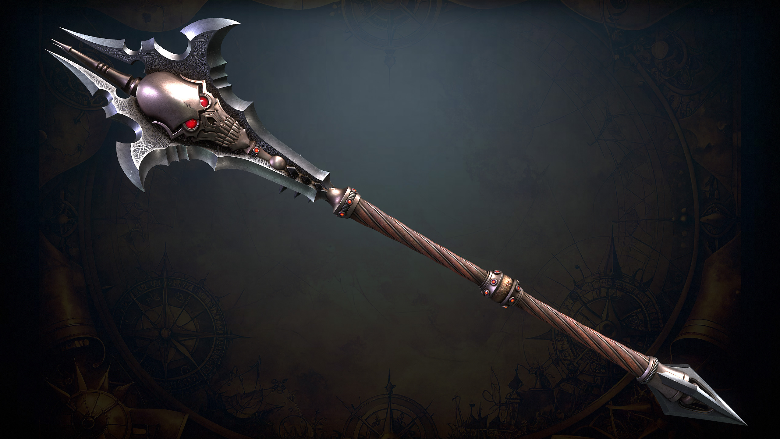 Fantasy Weapons 2 Low-poly 3D model_28