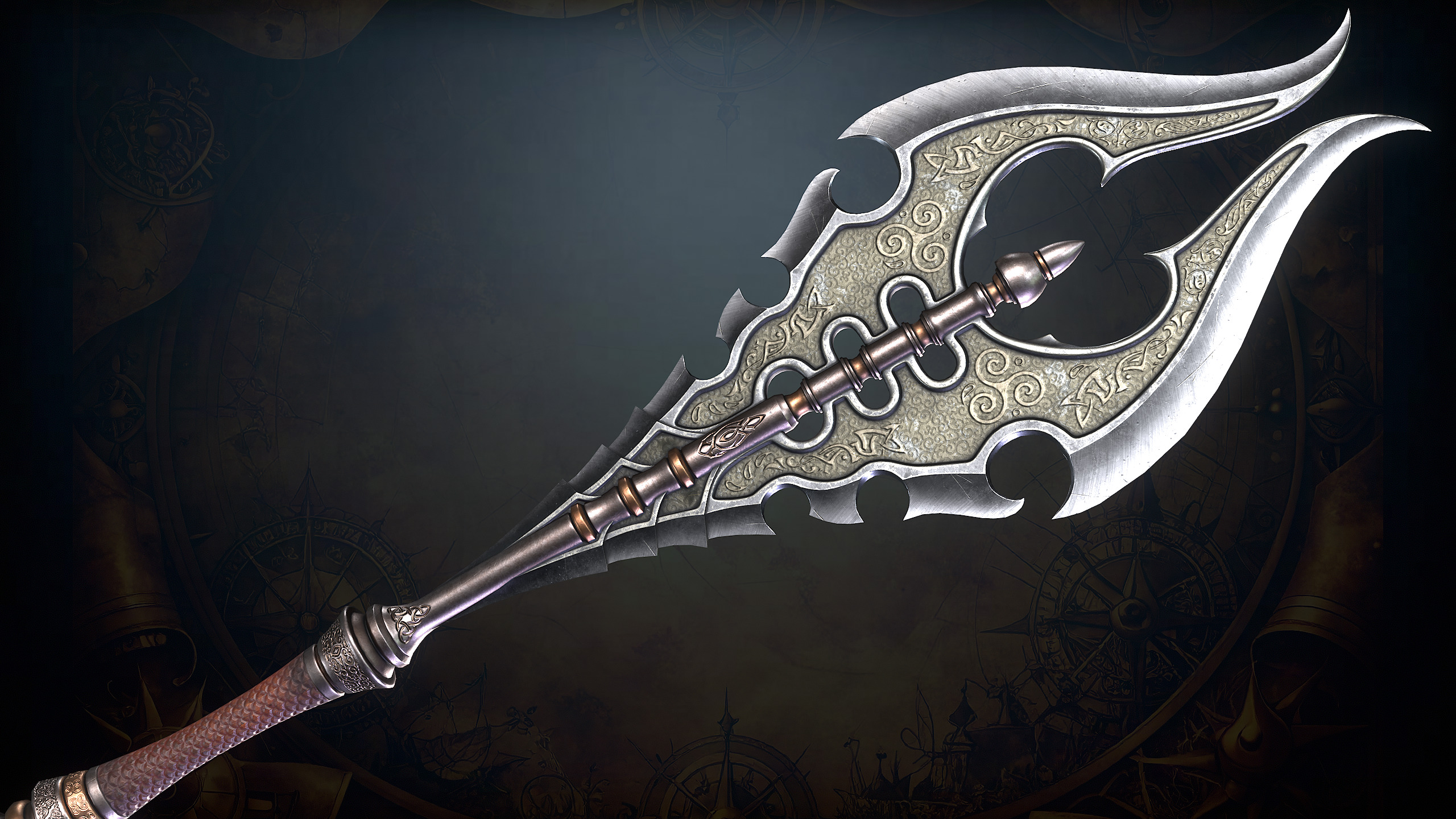 Fantasy Weapons 2 Low-poly 3D model_25