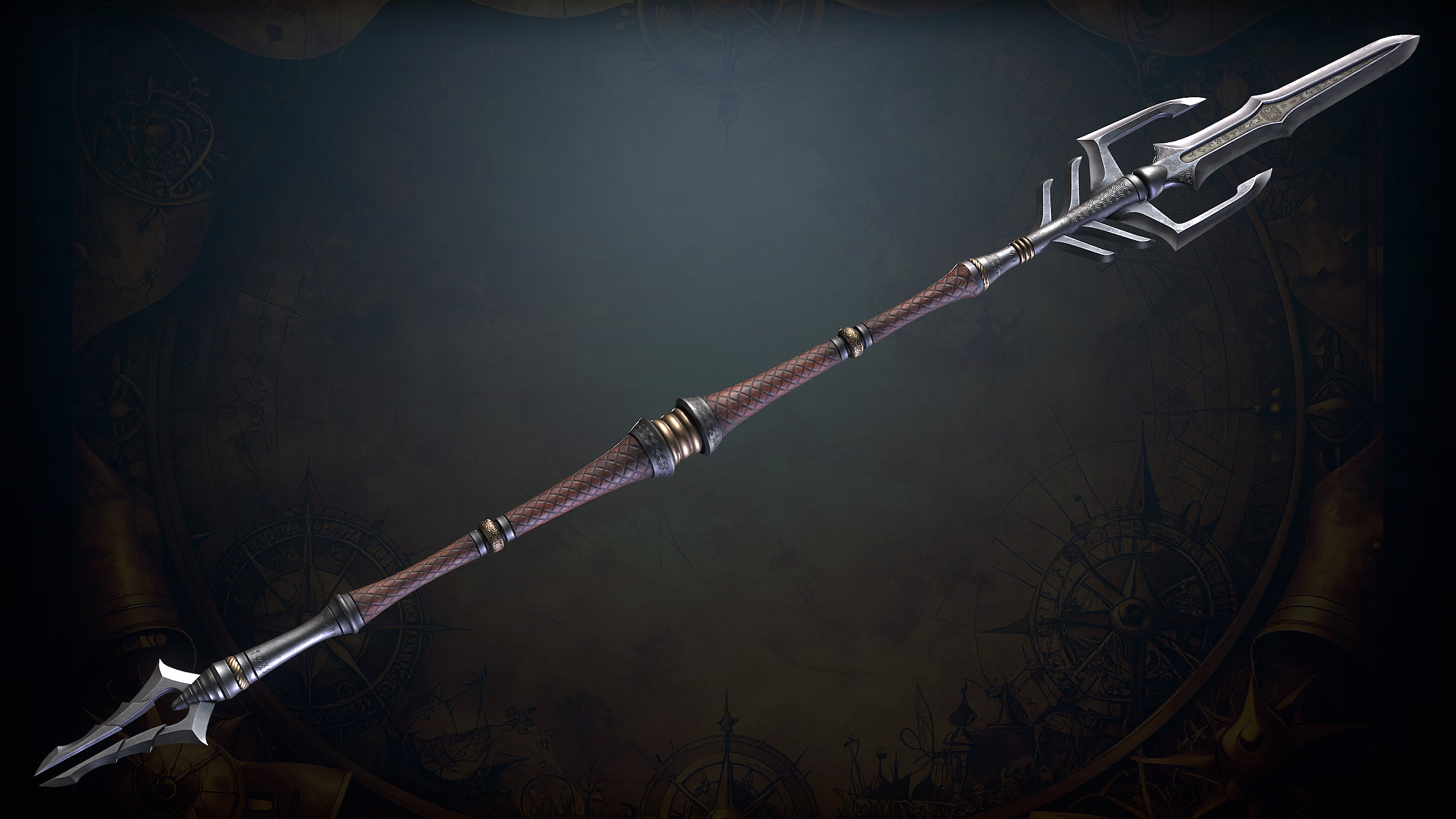 Fantasy Weapons 2 Low-poly 3D model_38