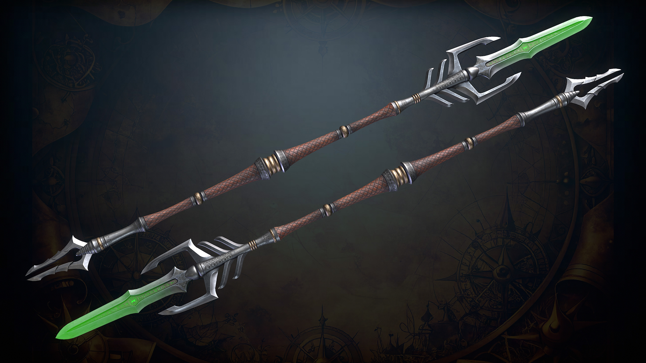 Fantasy Weapons 2 Low-poly 3D model_42