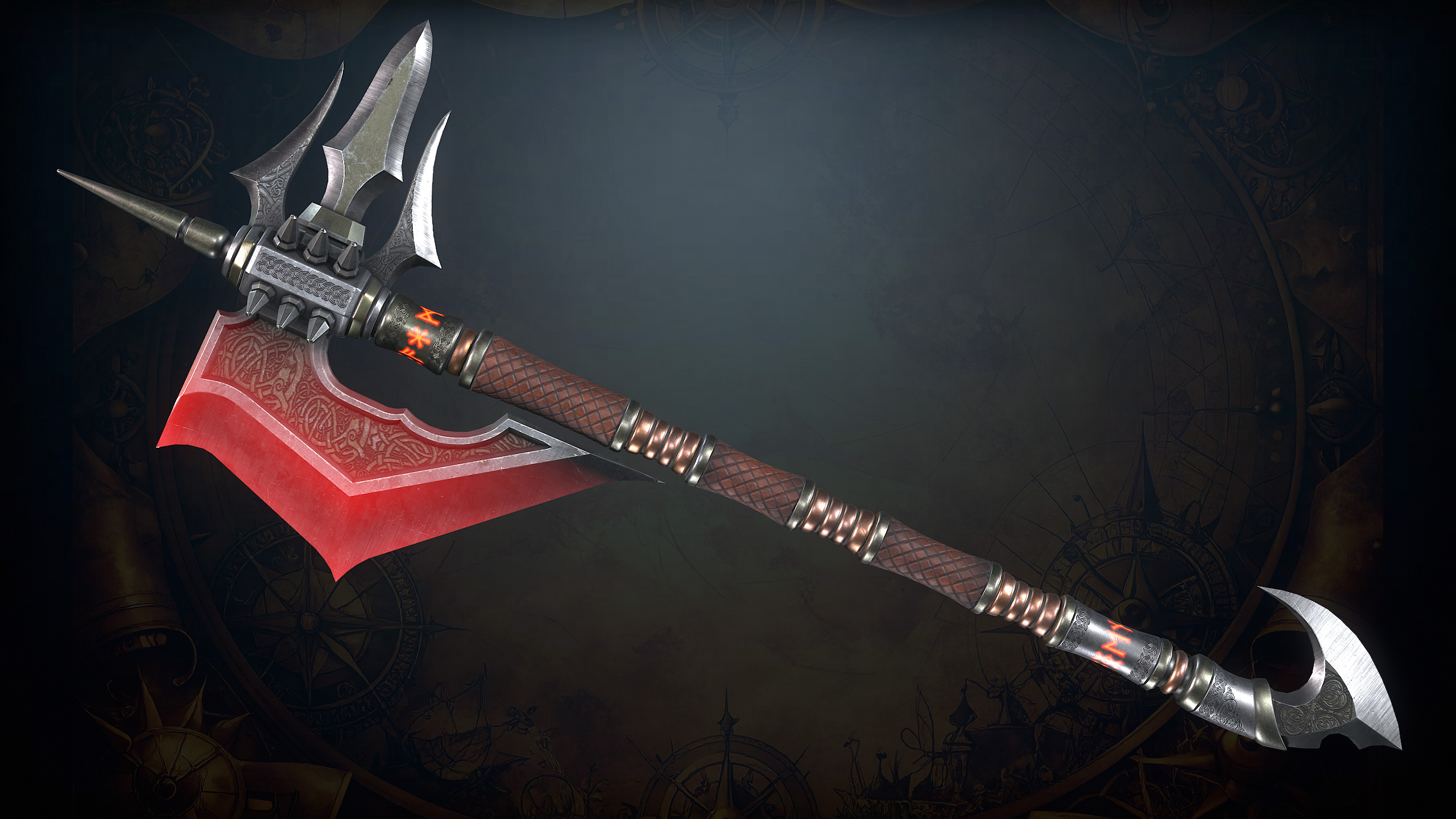 Fantasy Weapons 2 Low-poly 3D model_6