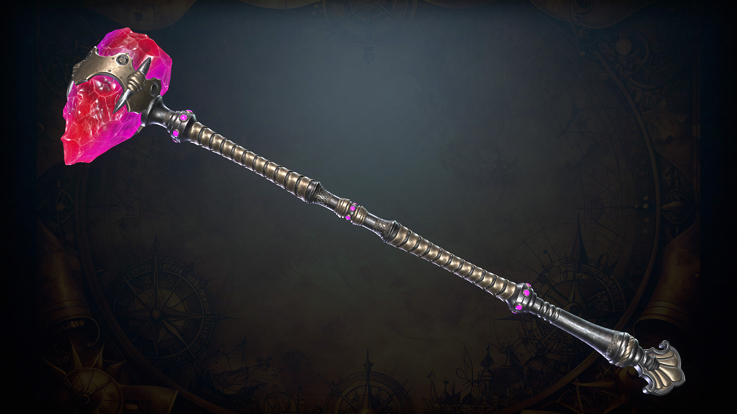 Fantasy Weapons 2 Low-poly 3D model_12