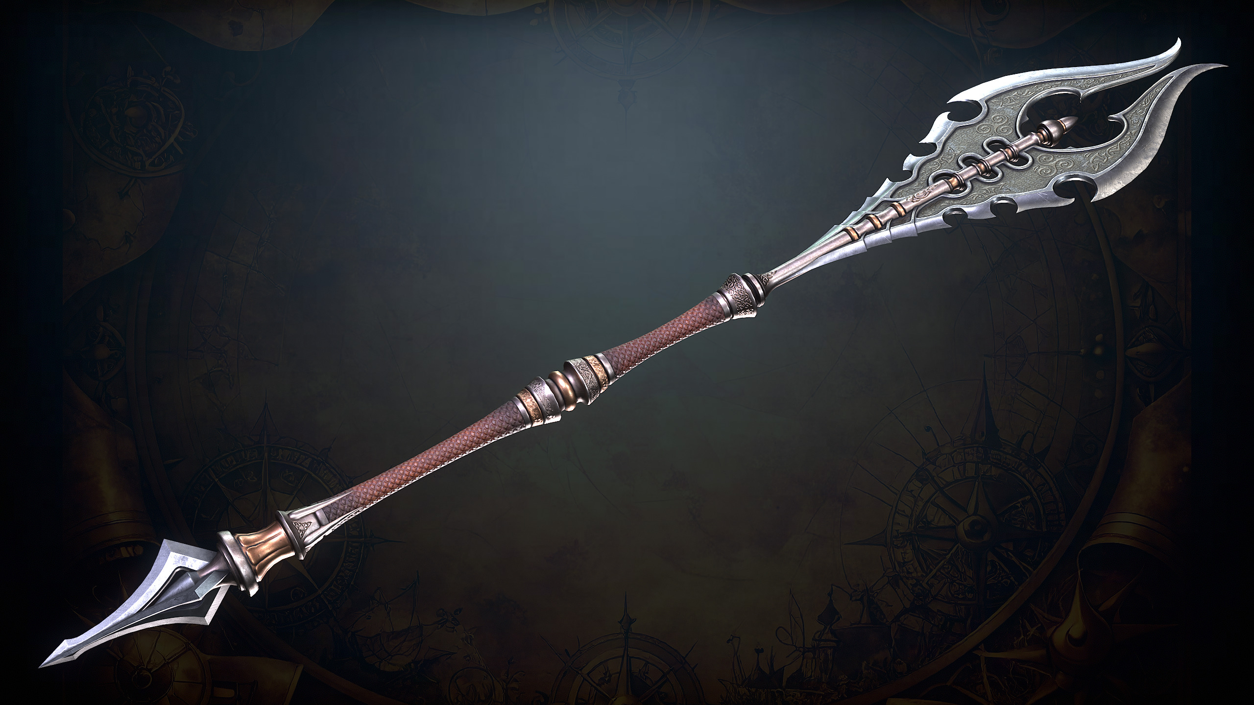 Fantasy Weapons 2 Low-poly 3D model_24