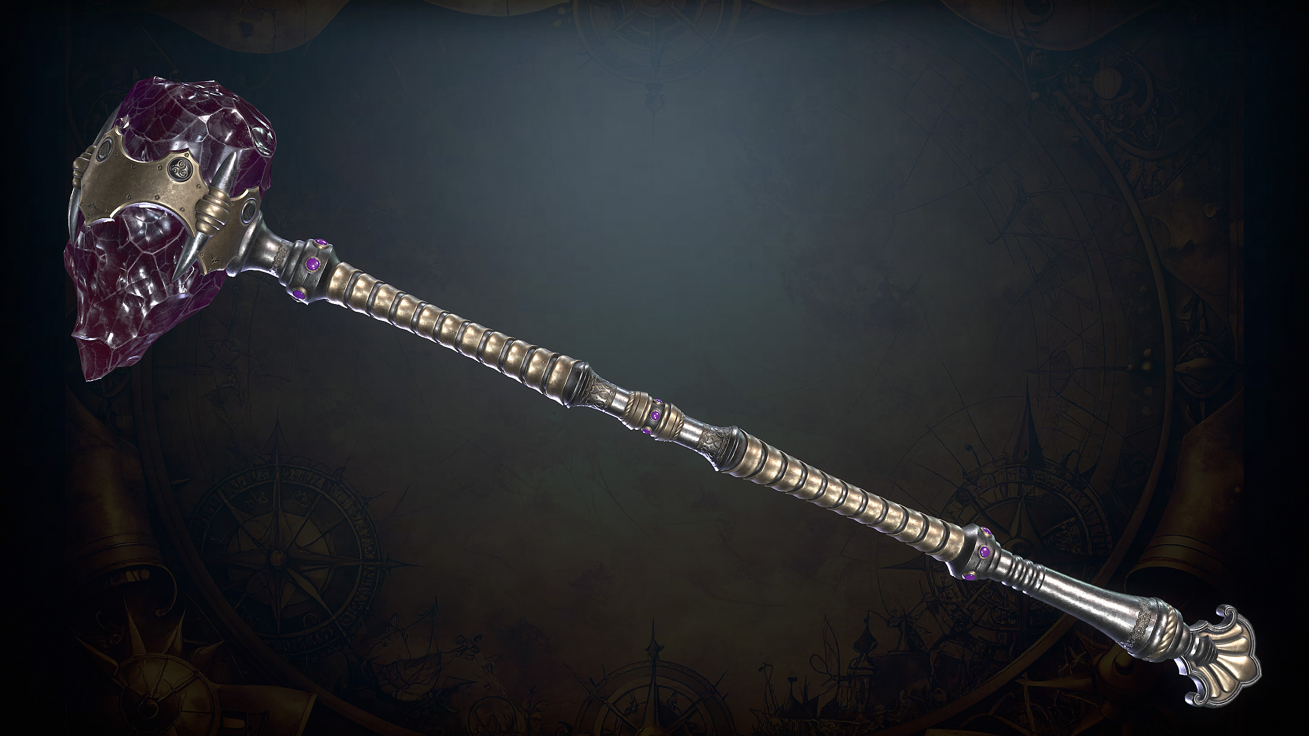 Fantasy Weapons 2 Low-poly 3D model_10