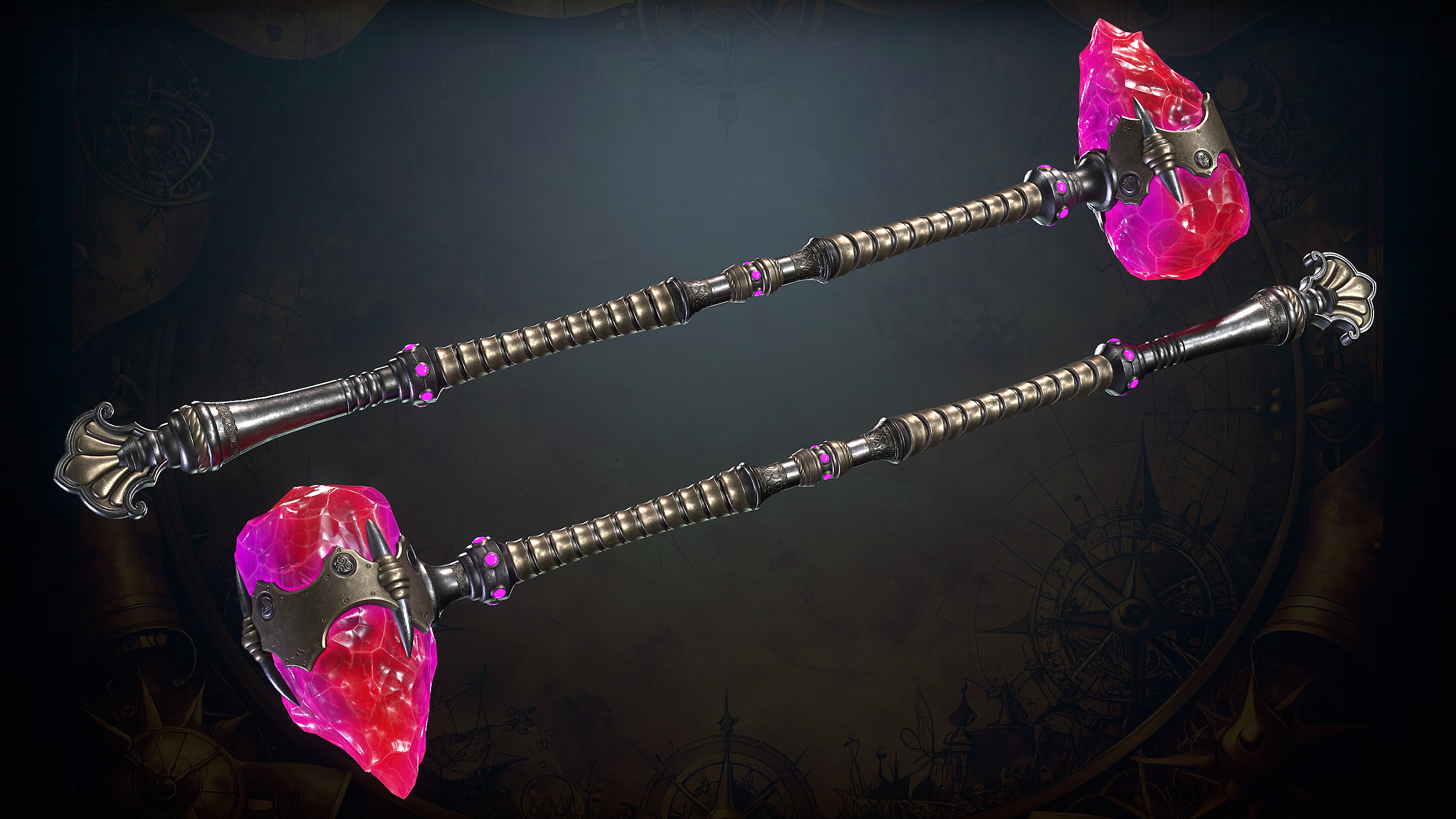 Fantasy Weapons 2 Low-poly 3D model_13