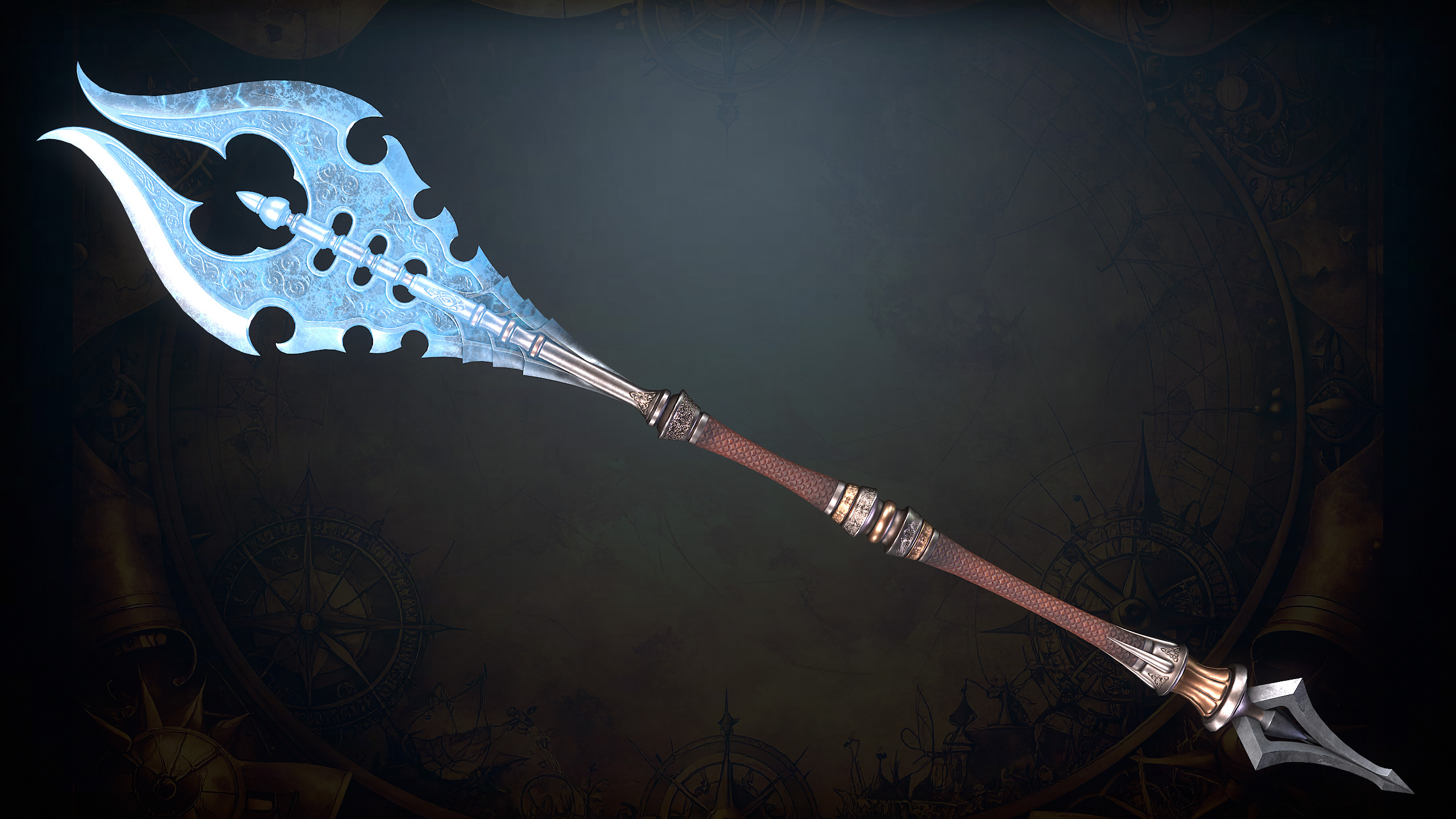 Fantasy Weapons 2 Low-poly 3D model_27