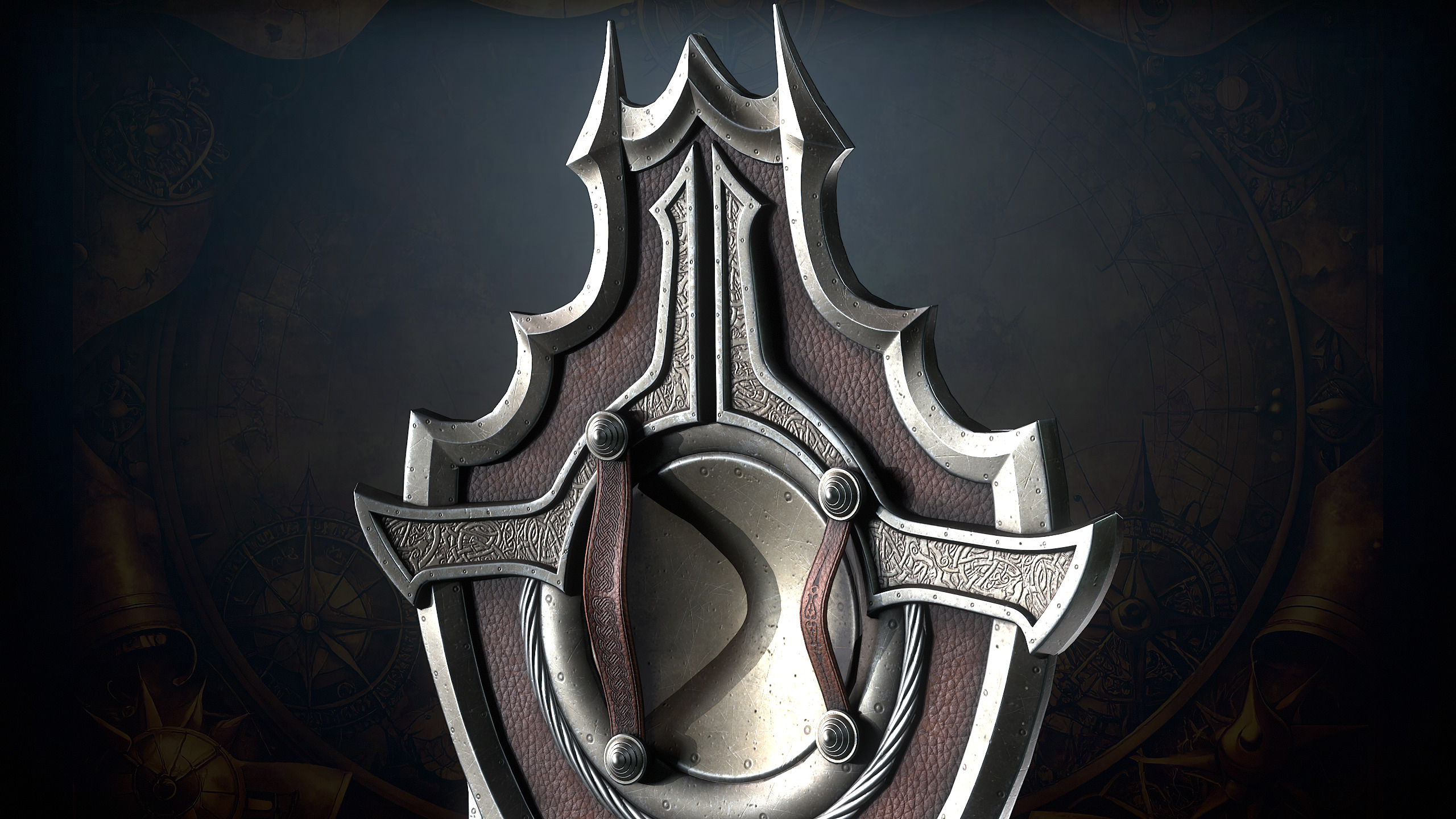 Fantasy Weapons 2 Low-poly 3D model_16