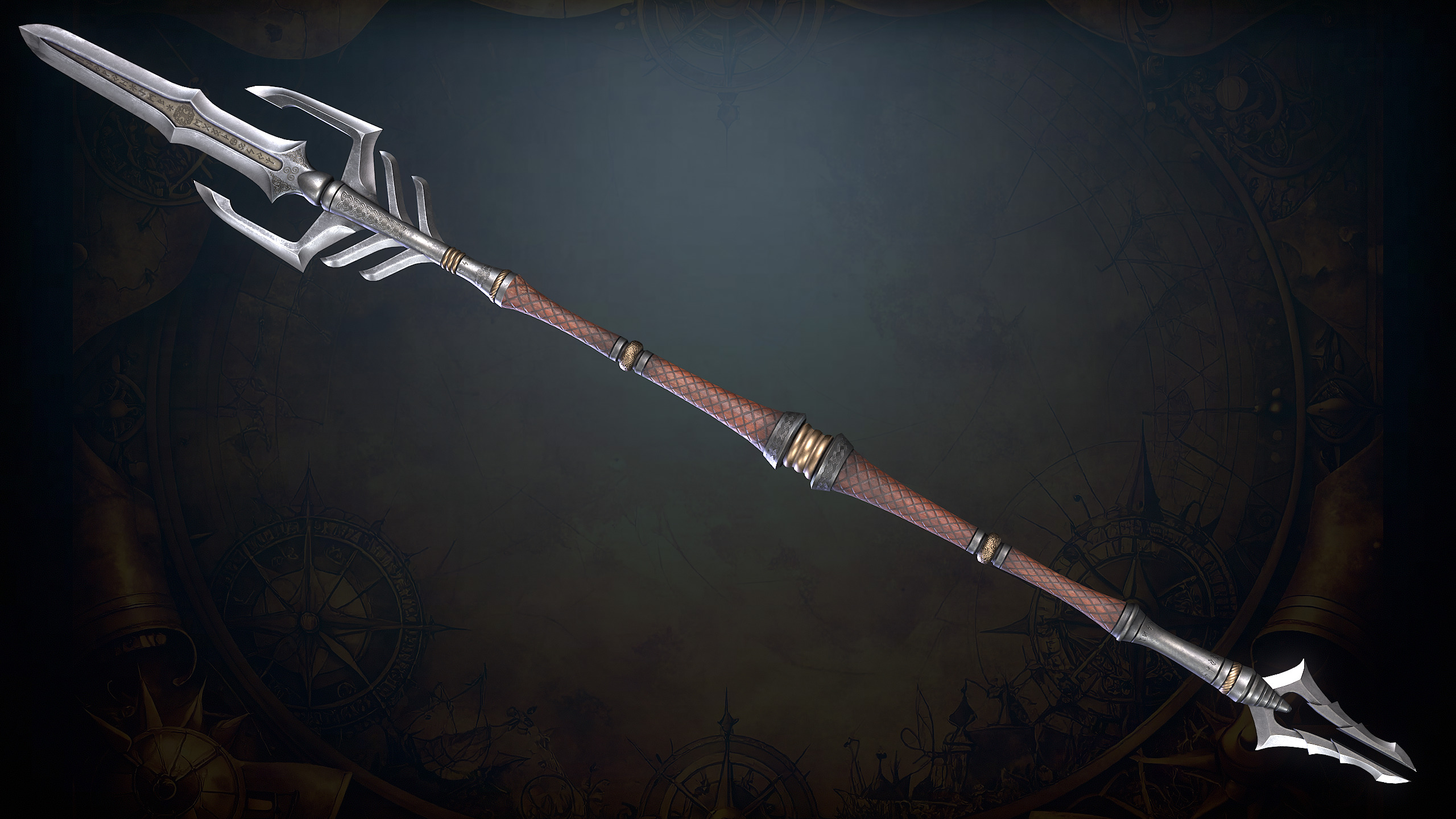 Fantasy Weapons 2 Low-poly 3D model_37