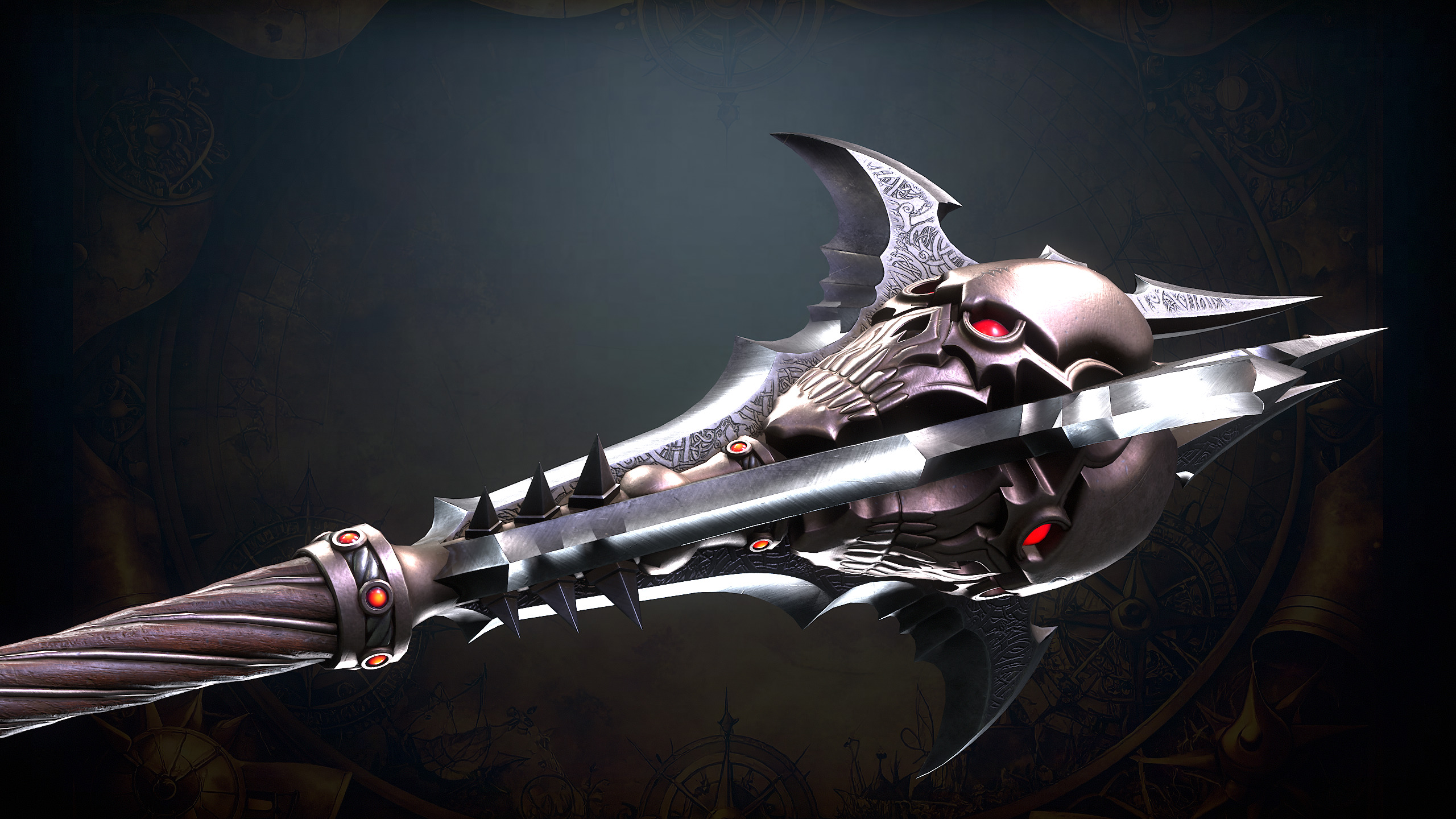 Fantasy Weapons 2 Low-poly 3D model_30