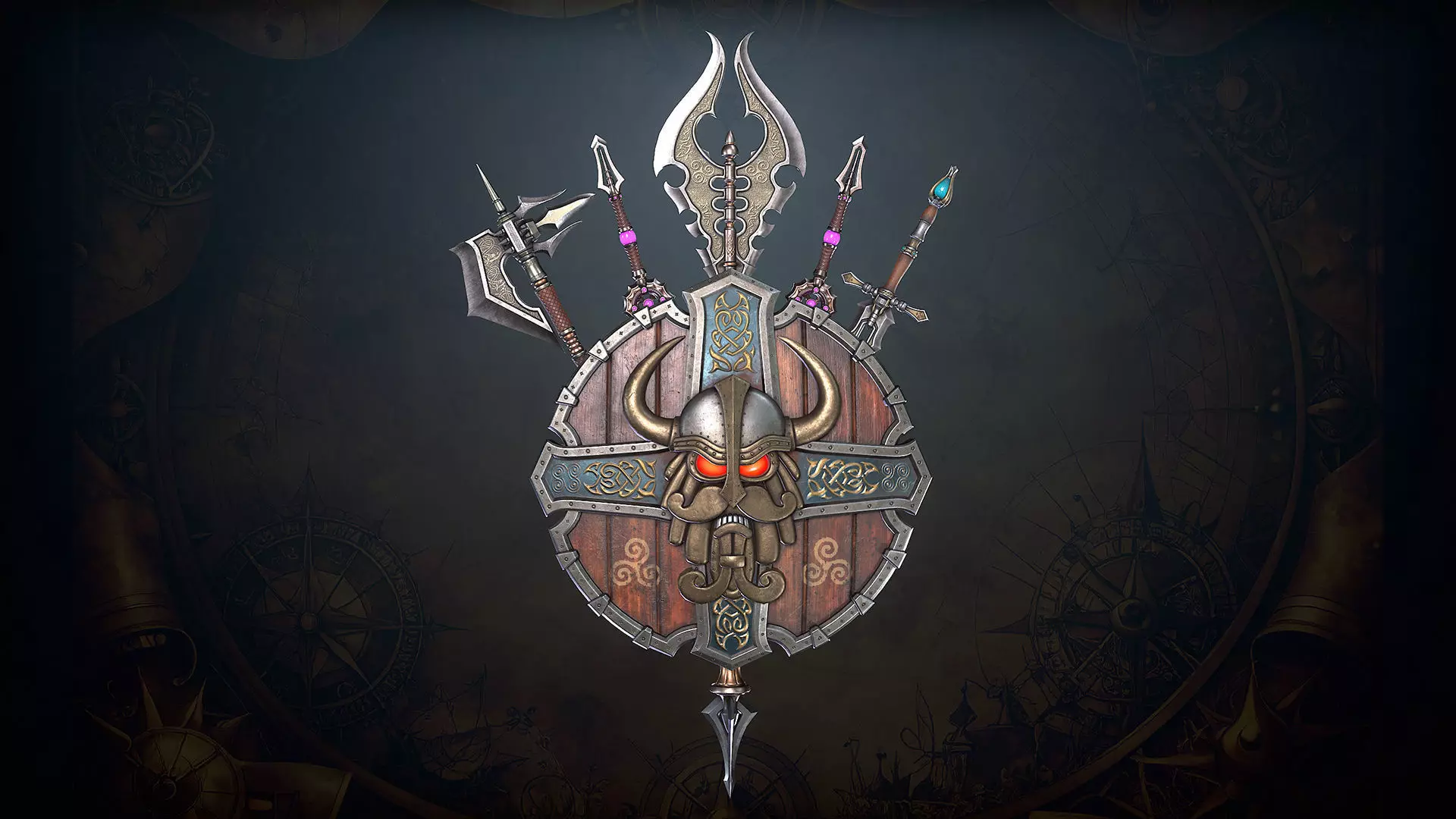 Fantasy Weapons 2 Low-poly 3D model_0