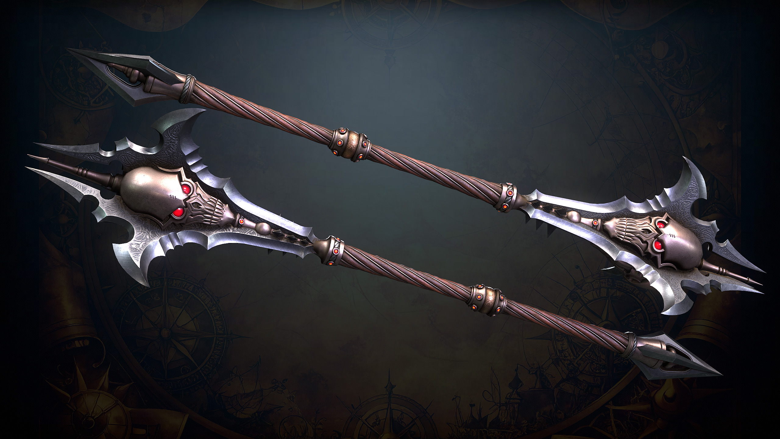 Fantasy Weapons 2 Low-poly 3D model_31