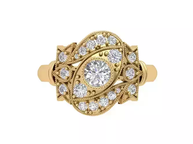  Wedding Art Deco Ring
