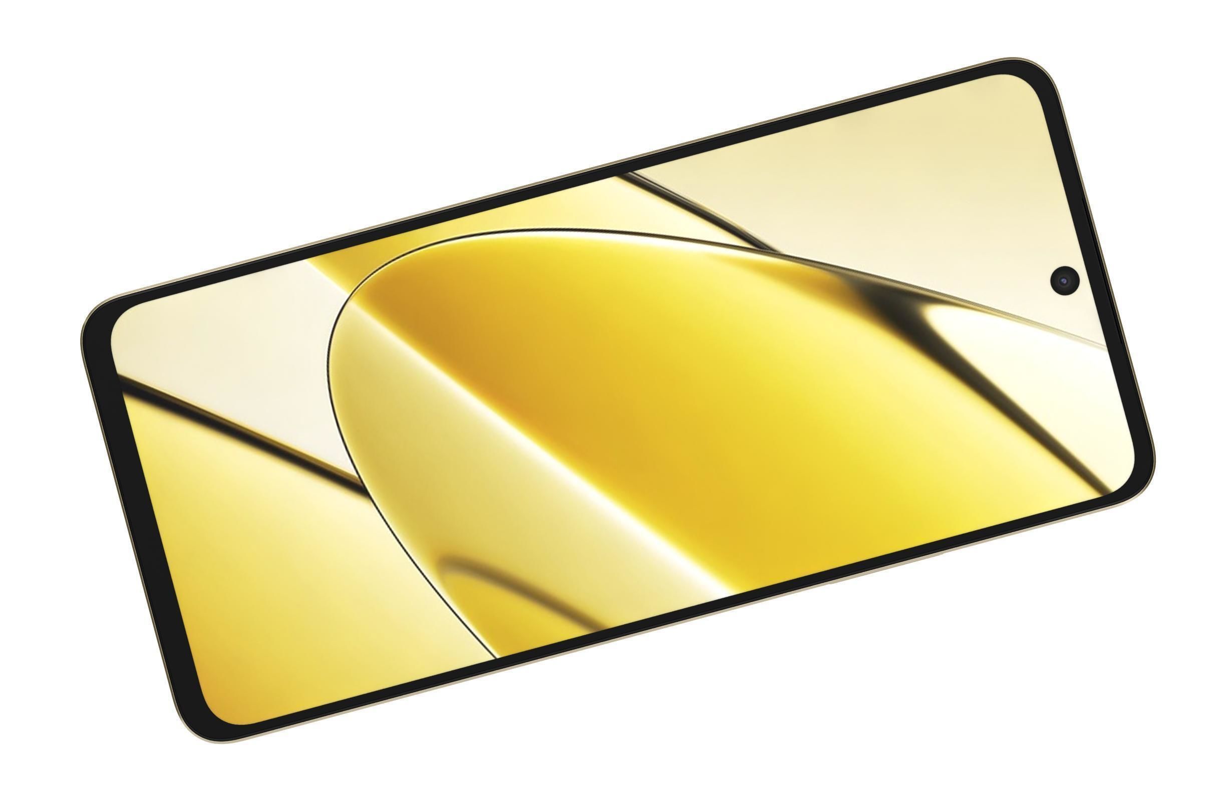 Realme 11 5G Black And Gold Low-poly 3D model_23