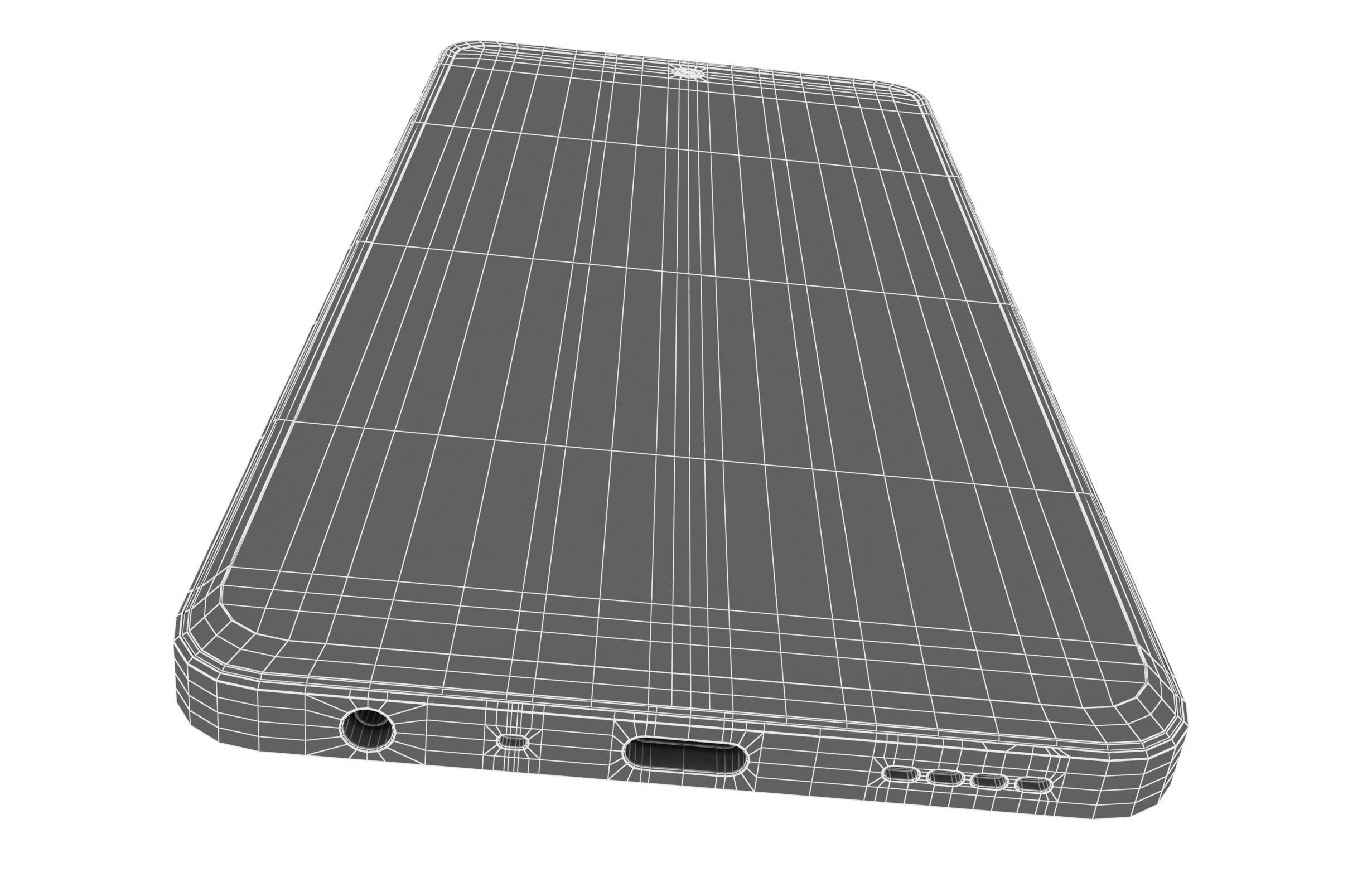 Realme 11 5G Black And Gold Low-poly 3D model_28