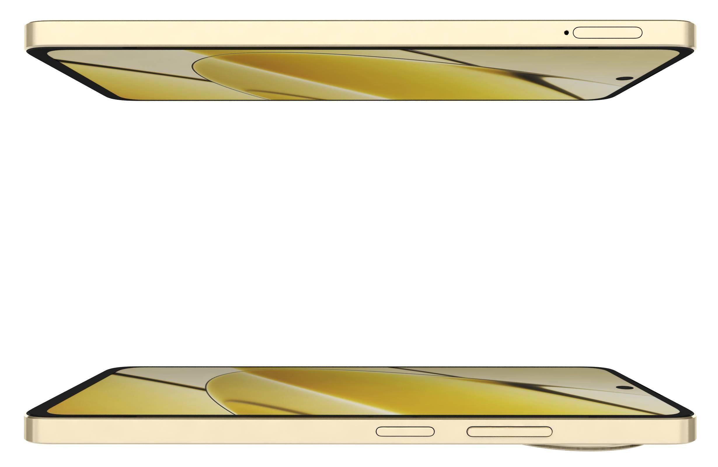 Realme 11 5G Black And Gold Low-poly 3D model_22