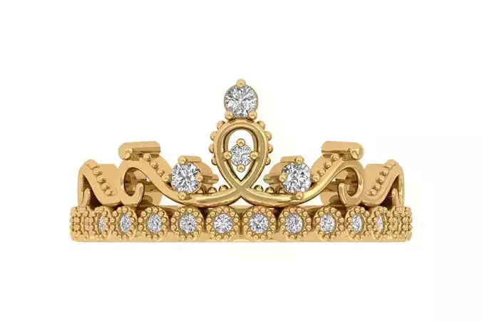 Crown Engagement Ring