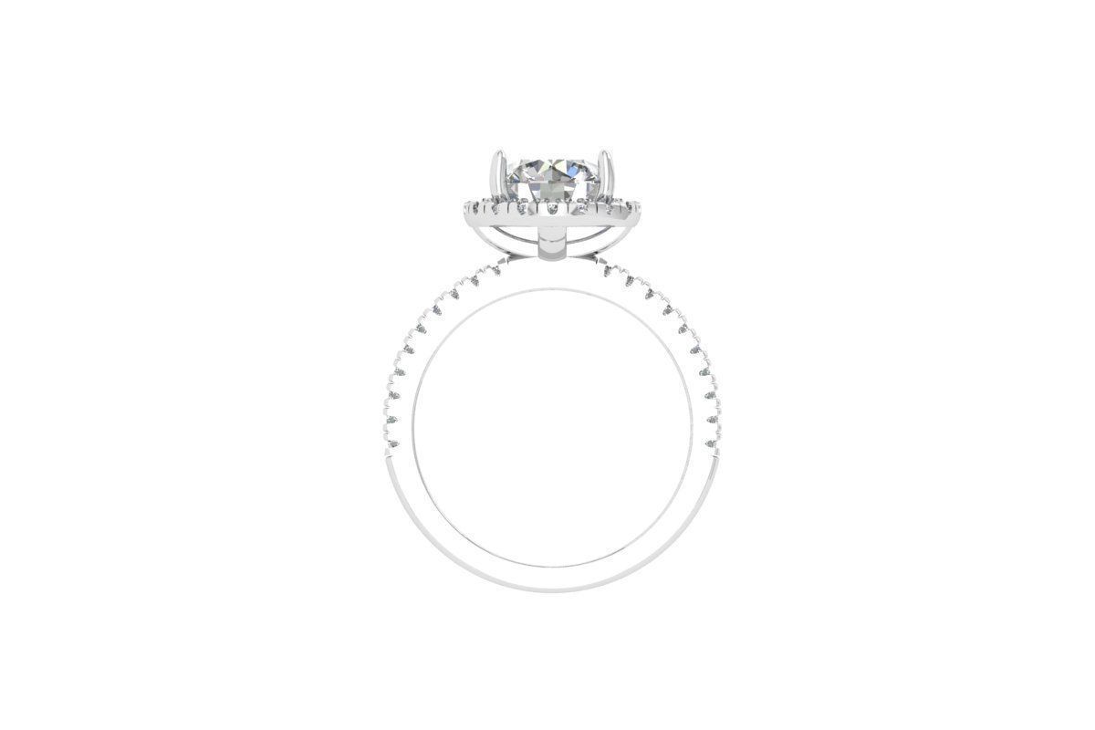 Emerald Solitaire Ring 3D print model_8