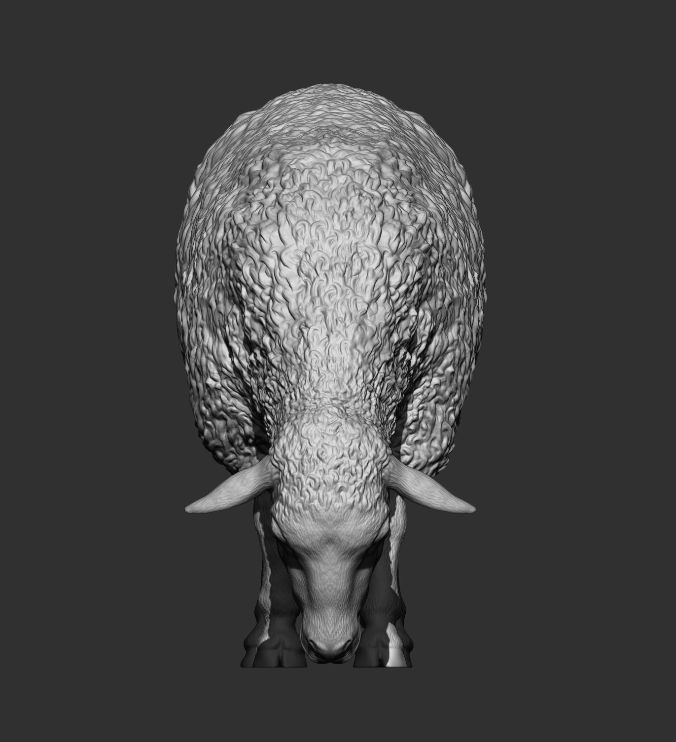 Sheep eat 3D print model_8