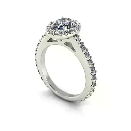 Pav Set Diamond Ring R122