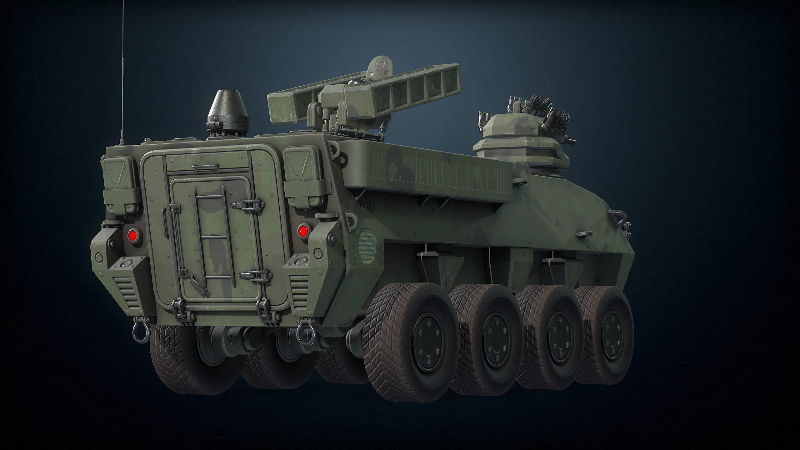 Military APC B420 Low-poly 3D model_2