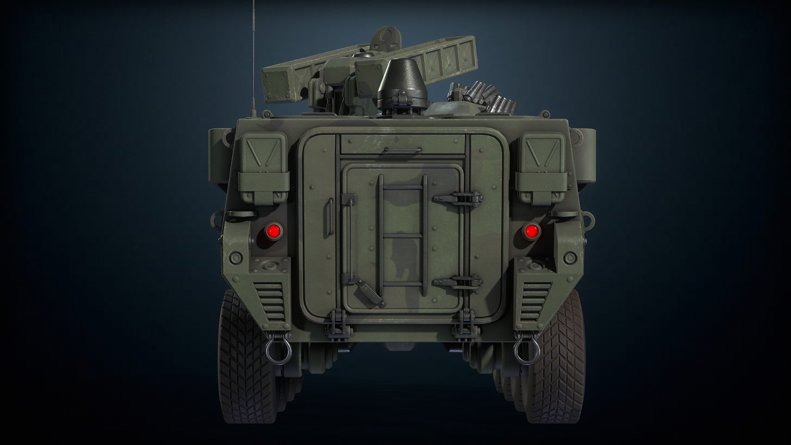 Military APC B420 Low-poly 3D model_4