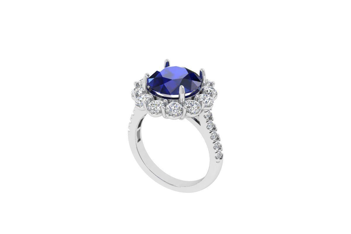 Solitaire Engagement Ring 3D print model_5