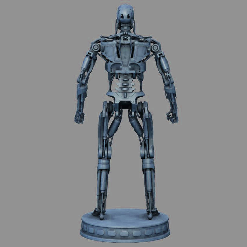T-800 Terminator High Detal 3D print model_5
