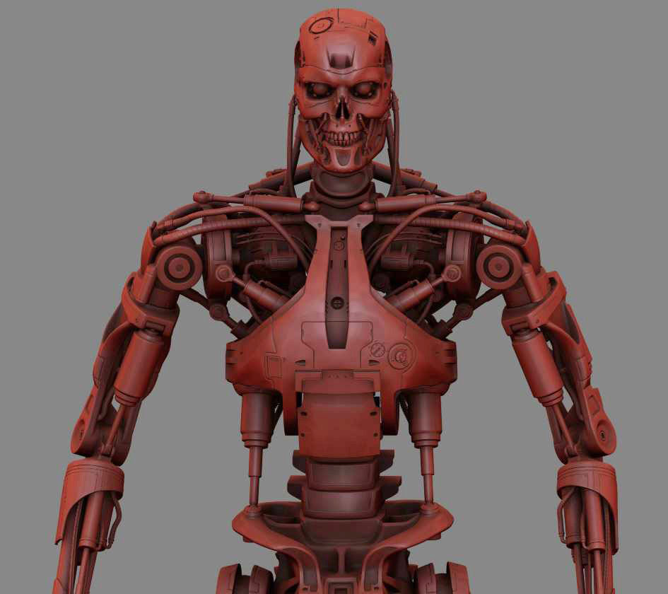 T-800 Terminator High Detal 3D print model_20