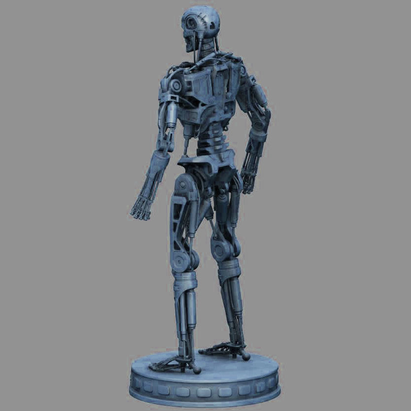 T-800 Terminator High Detal 3D print model_4