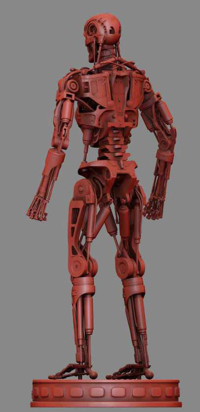 T-800 Terminator High Detal 3D print model_15