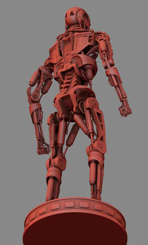 T-800 Terminator High Detal 3D print model_35