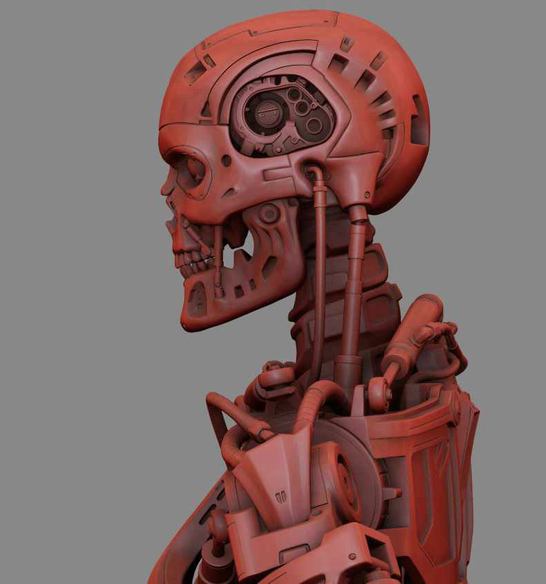 T-800 Terminator High Detal 3D print model_27
