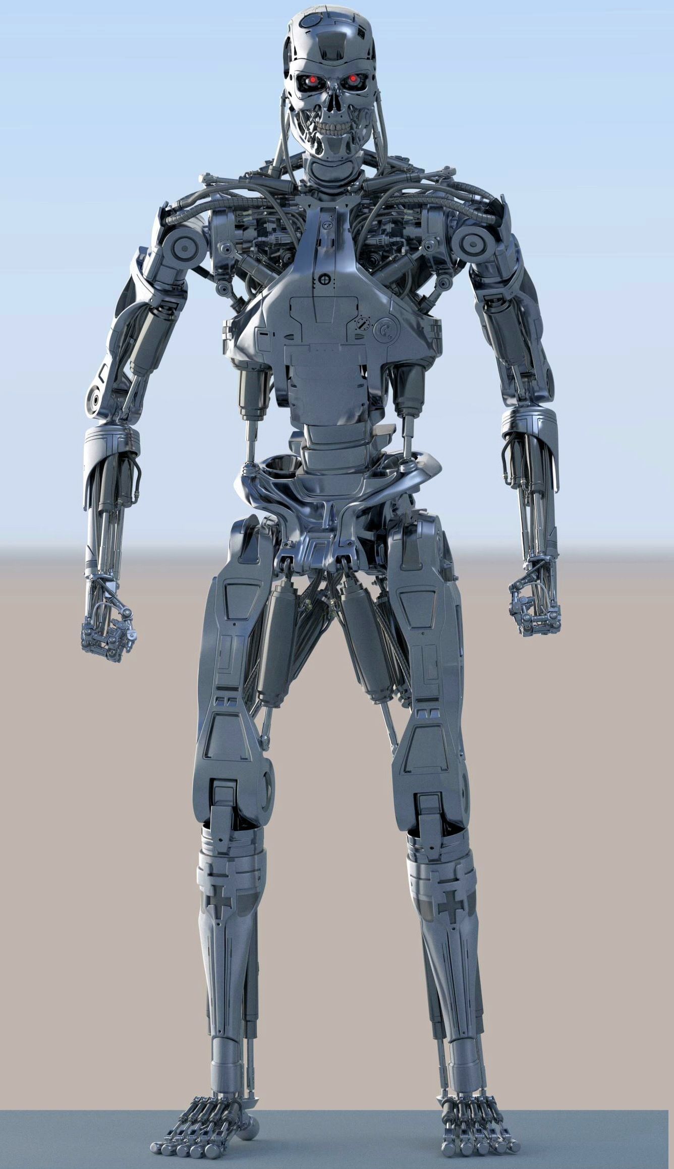 T-800 Terminator High Detal 3D print model_9
