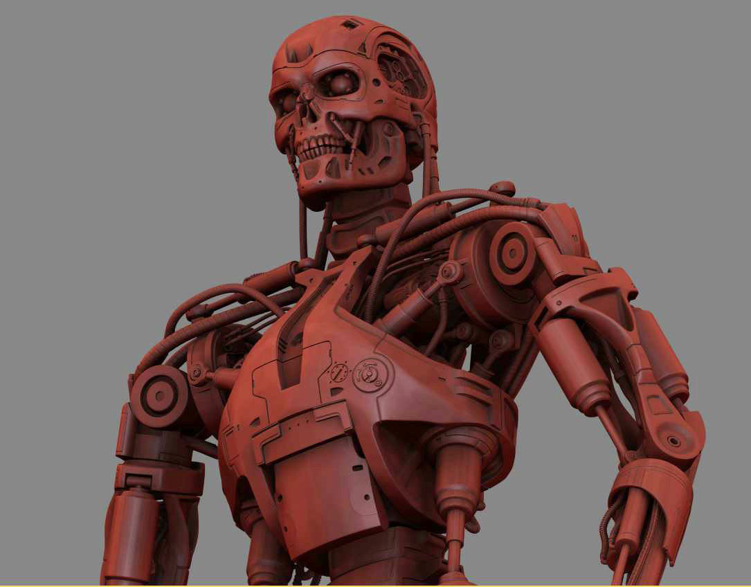 T-800 Terminator High Detal 3D print model_30