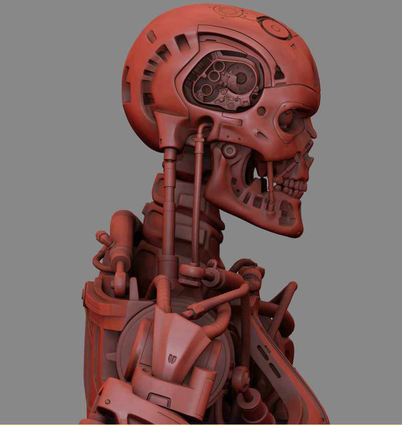 T-800 Terminator High Detal 3D print model_25