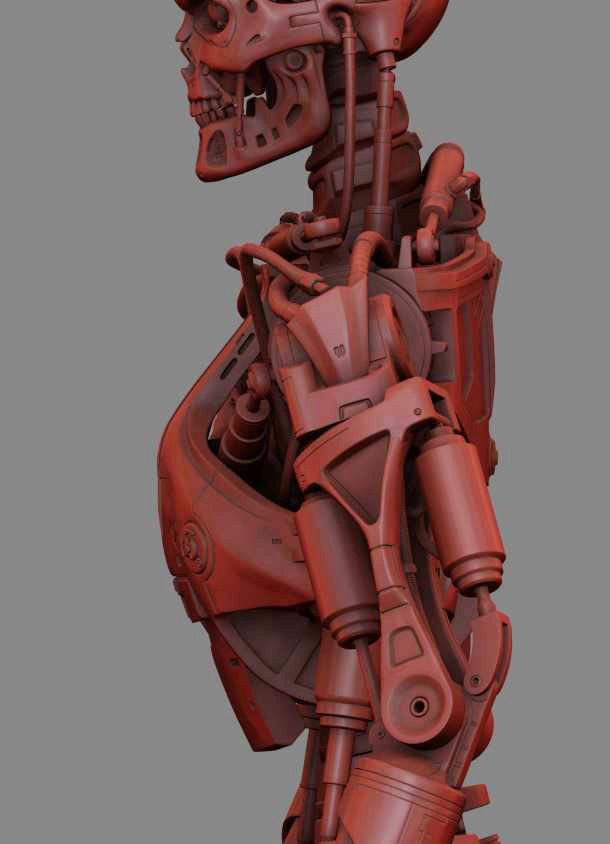 T-800 Terminator High Detal 3D print model_28