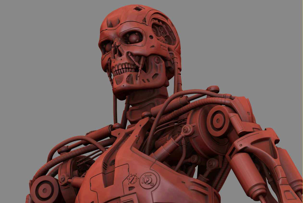 T-800 Terminator High Detal 3D print model_29
