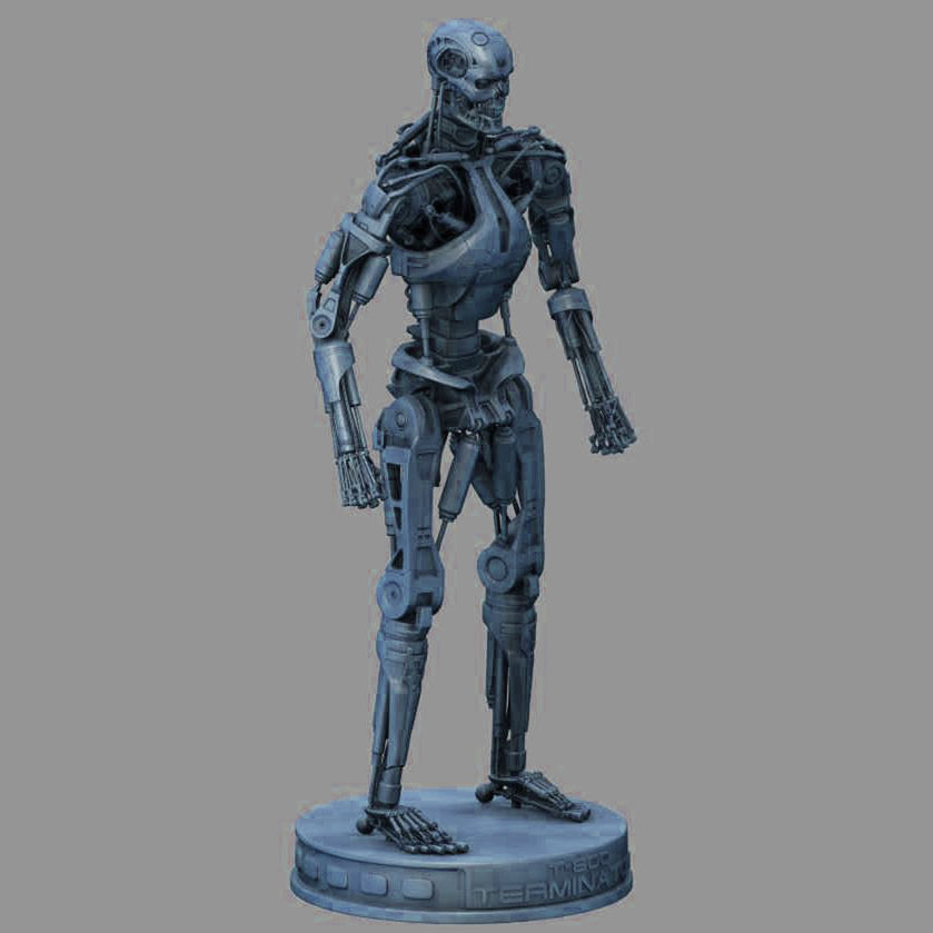 T-800 Terminator High Detal 3D print model_6