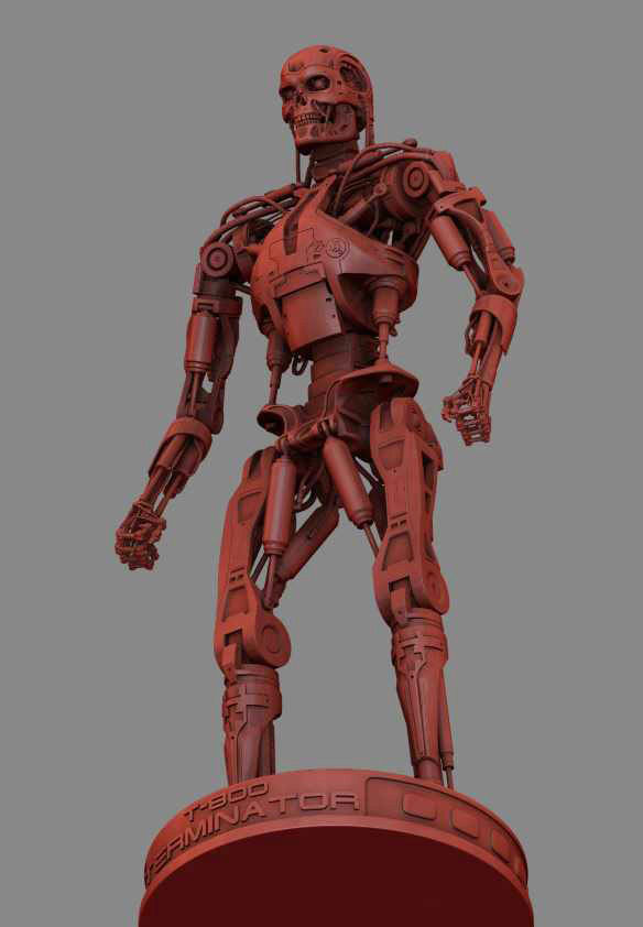T-800 Terminator High Detal 3D print model_33