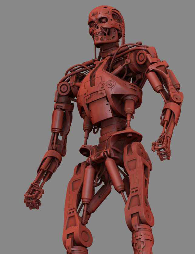 T-800 Terminator High Detal 3D print model_32