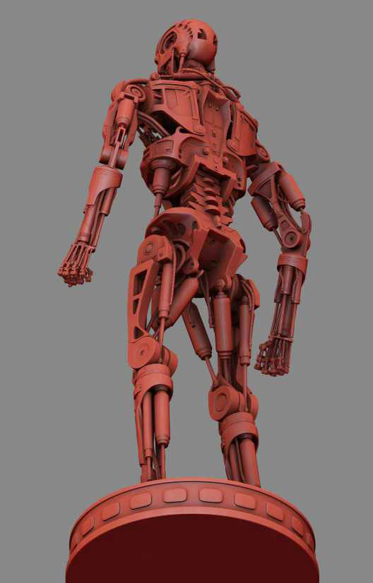 T-800 Terminator High Detal 3D print model_39