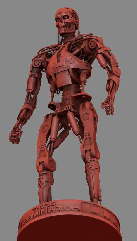 T-800 Terminator High Detal 3D print model_38